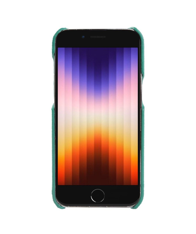 Coque iPhone 7/8/SE (2020/2022) en Cuir à Texture Litchi