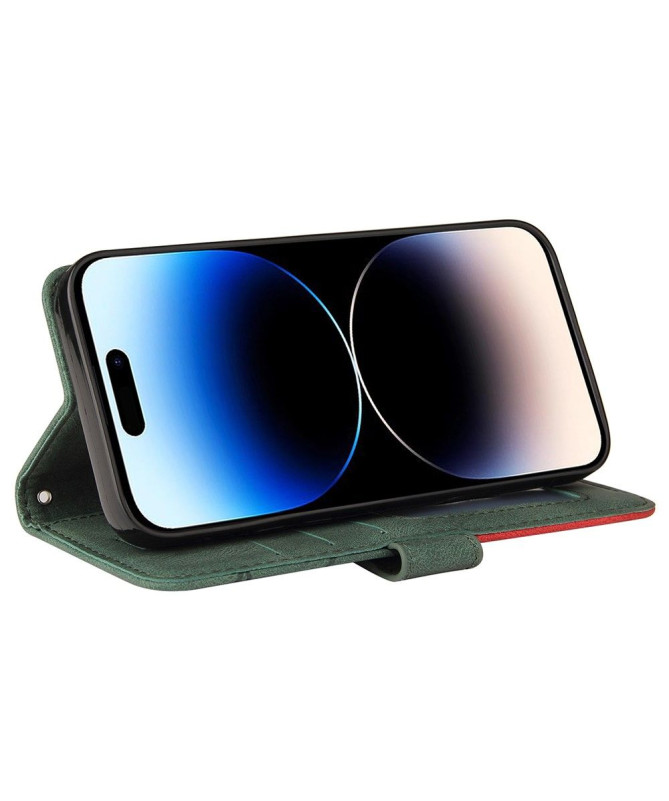 Housse iPhone 15 Pro Bicolore artistique