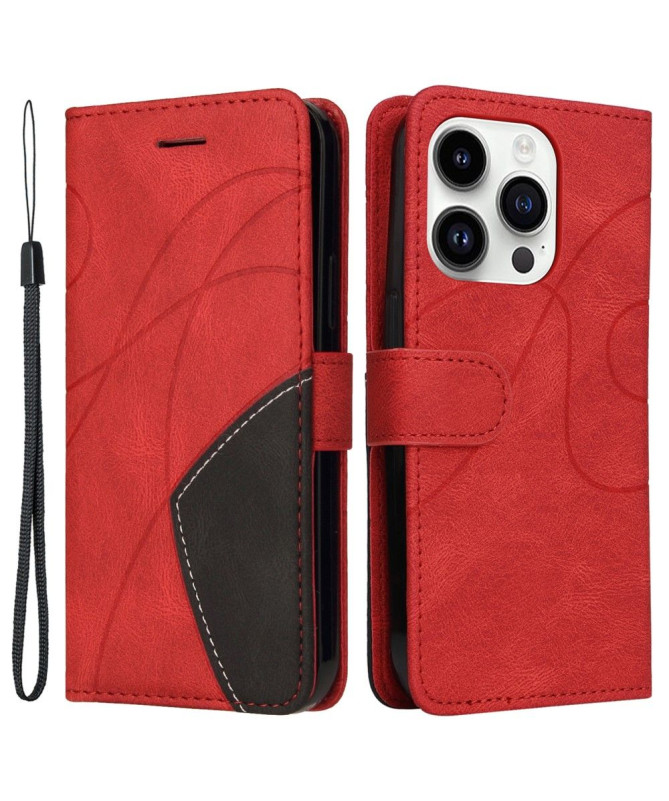 Housse iPhone 15 Pro Bicolore artistique