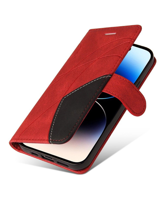 Housse iPhone 15 Pro Bicolore artistique
