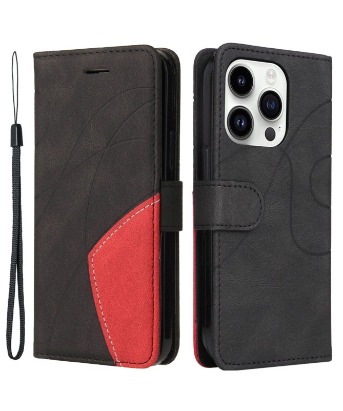 Housse iPhone 15 Pro Bicolore artistique