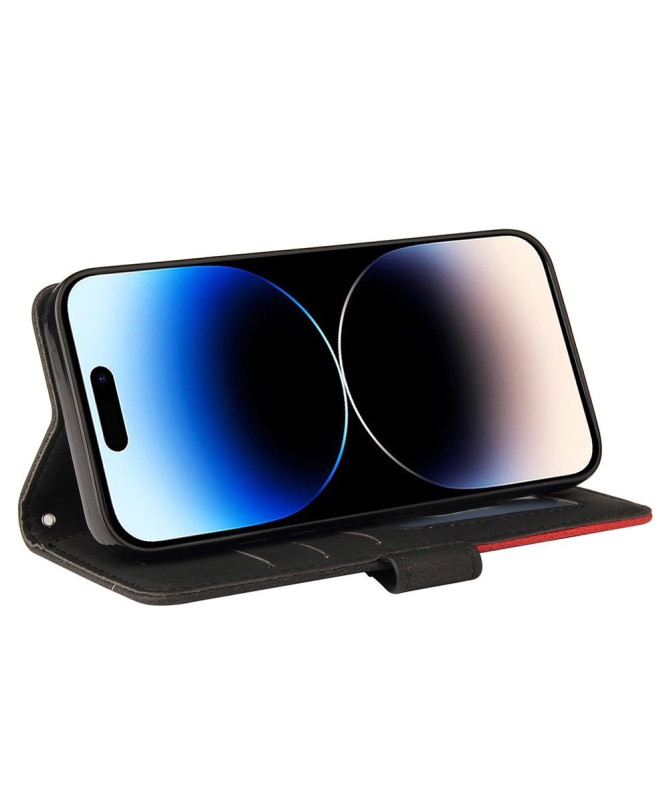 Housse iPhone 15 Pro Bicolore artistique