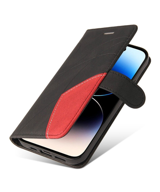 Housse iPhone 15 Pro Bicolore artistique