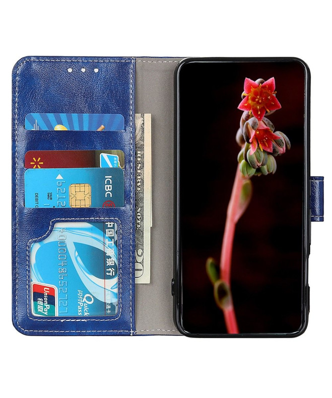 Housse iPhone 15 Pro effet cuir luxueux coutures