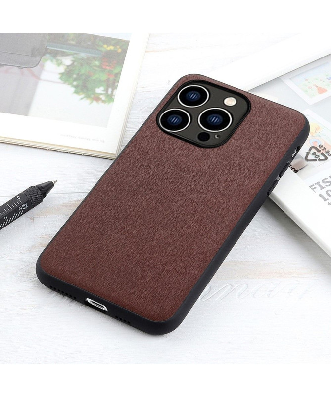 Coque iPhone 15 Pro Cuir Grainé