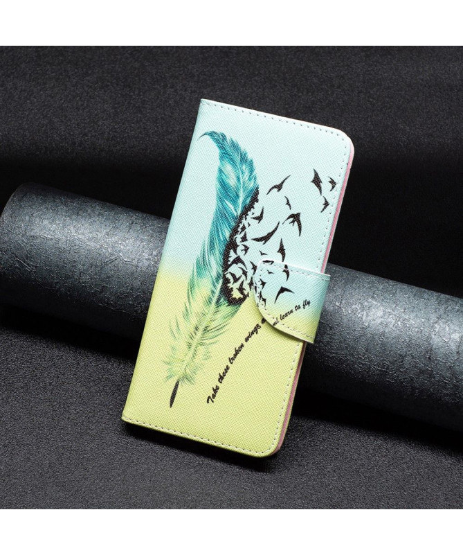 Housse iPhone 15 Pro plume et citation