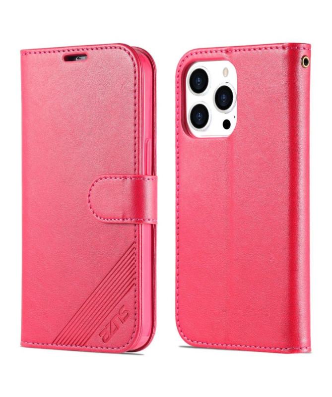 Housse iPhone 15 Pro AZNS simili cuir