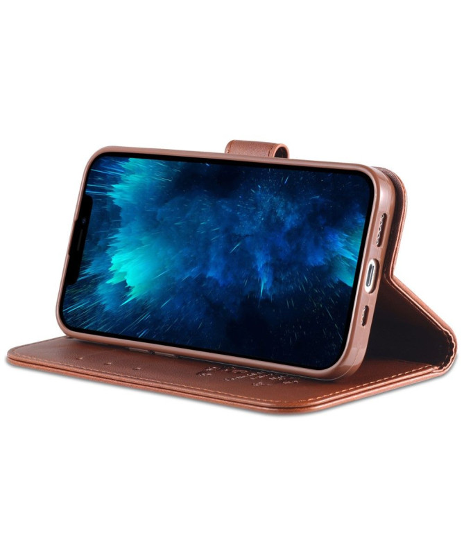 Housse iPhone 15 Pro AZNS simili cuir