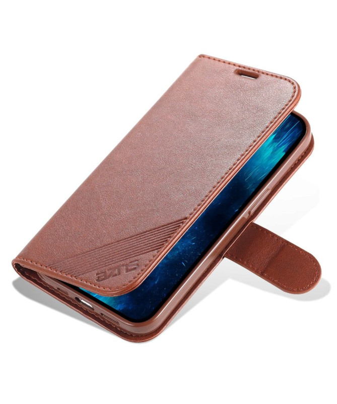 Housse iPhone 15 Pro AZNS simili cuir