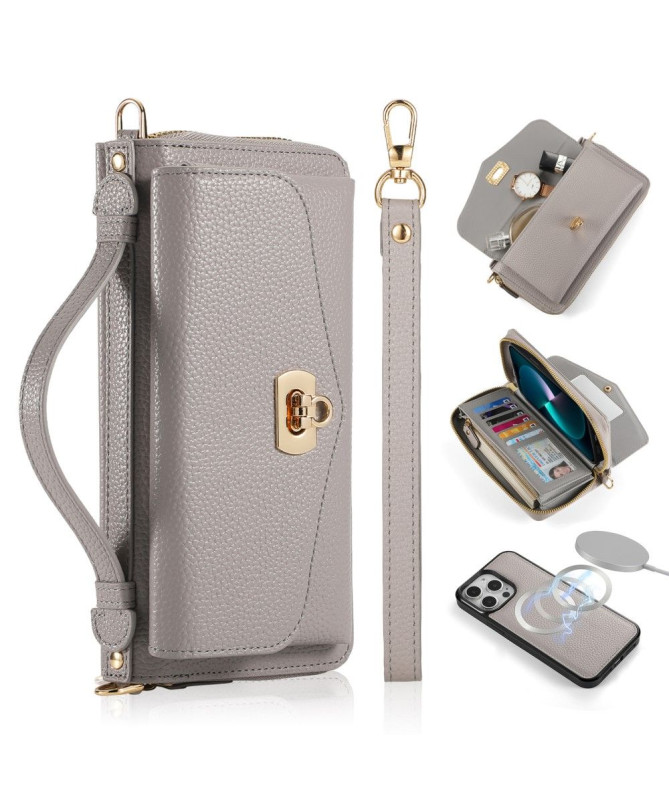 Housse Portefeuille et Coque Cuir Détachable pour iPhone 14 Pro Max