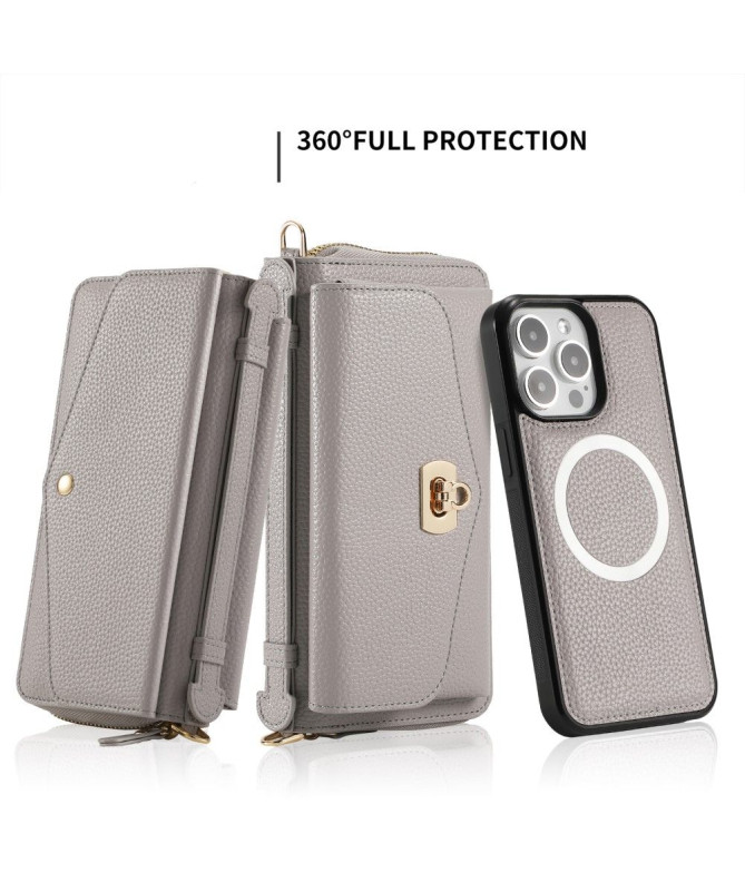 Housse Portefeuille et Coque Cuir Détachable pour iPhone 14 Pro Max