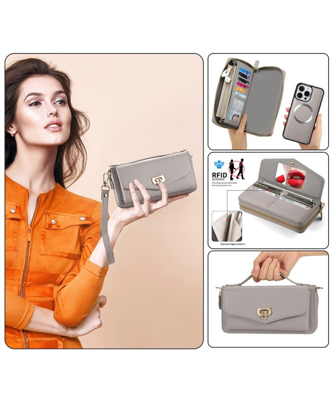 Housse Portefeuille et Coque Cuir Détachable pour iPhone 14 Pro Max