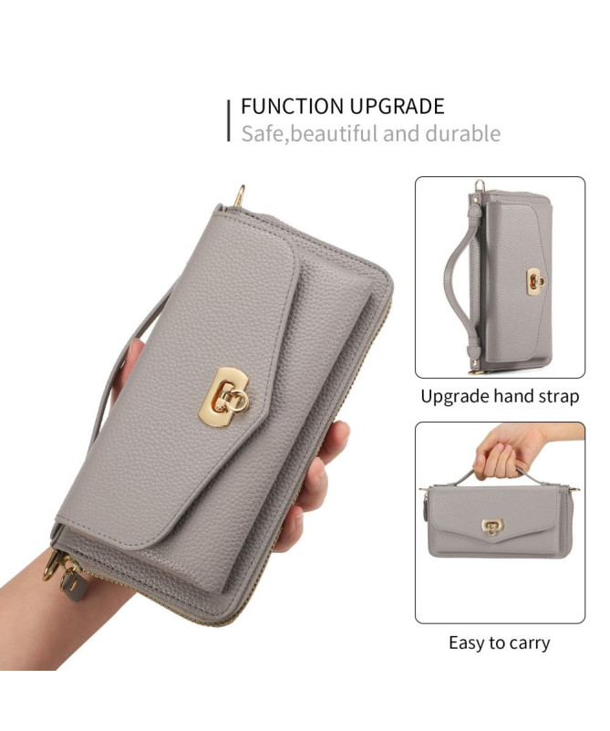 Housse Portefeuille et Coque Cuir Détachable pour iPhone 14 Pro Max