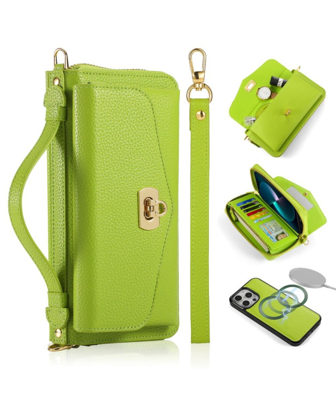 Housse Portefeuille et Coque Cuir Détachable pour iPhone 14 Pro Max