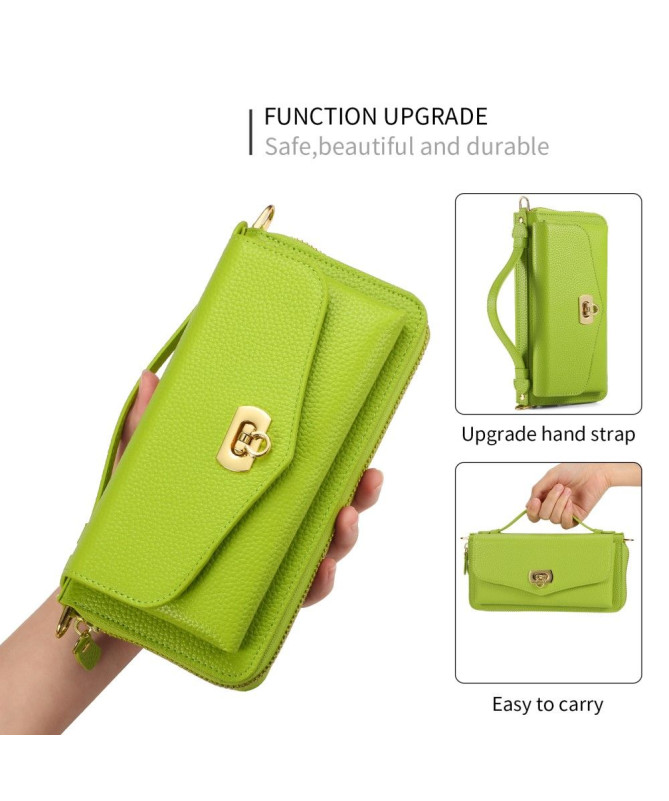 Housse Portefeuille et Coque Cuir Détachable pour iPhone 14 Pro Max