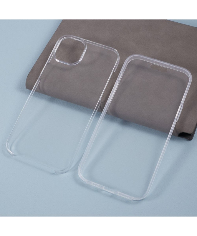 Coque iPhone 15 Avant et Arrière Transparente