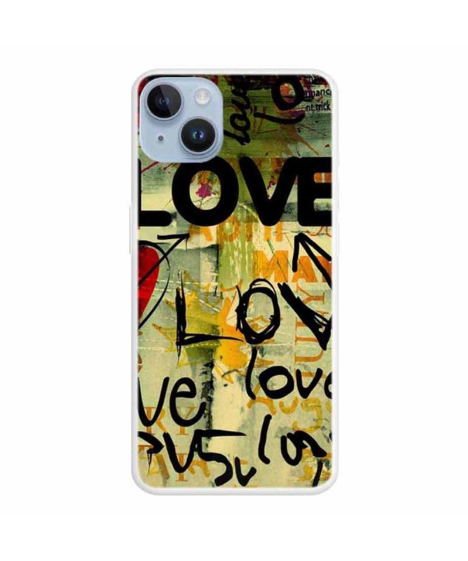 Coque iPhone 15 Love Love Love