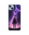 Coque iPhone 15 Illustration fille pleine lune