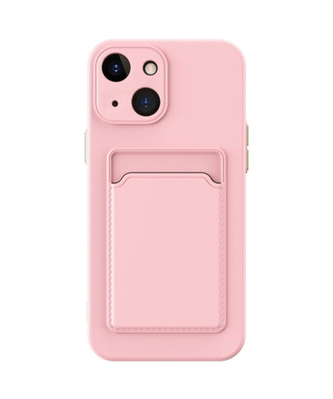 Coque iPhone 15 en silicone porte-carte