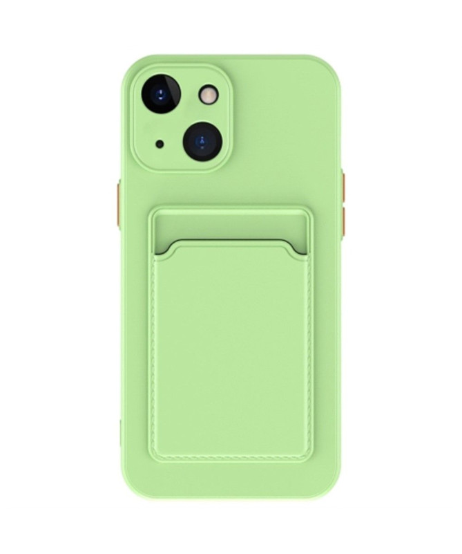 Coque iPhone 15 en silicone porte-carte