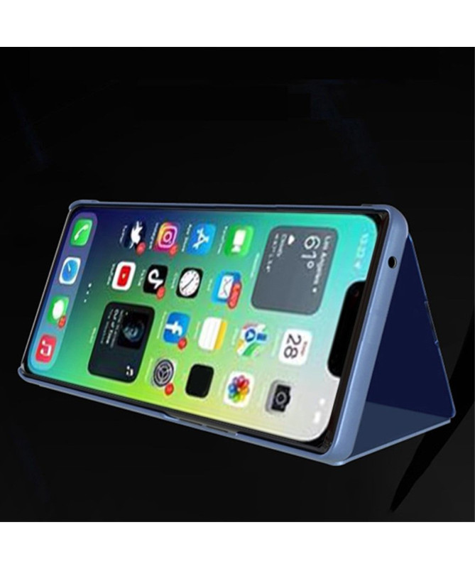 Coque iPhone 15 avec rabat effet miroir