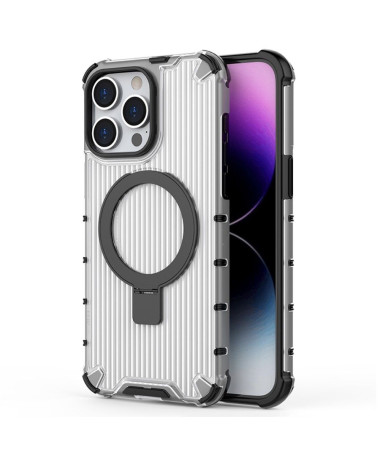 Coque iPhone 12 Pro Max Design à Rayures avec Anneau