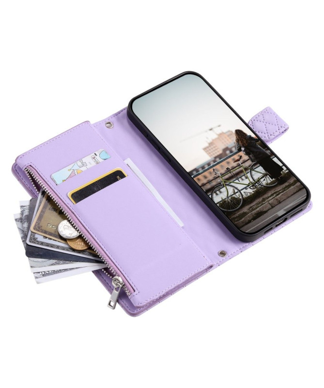 Housse iPhone 15 Plus Matelassée et Fermeture Éclair