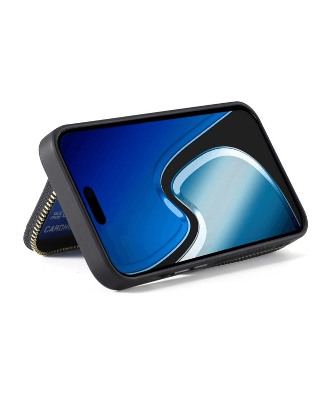 Coque iPhone 15 Plus Portefeuille à Cordon