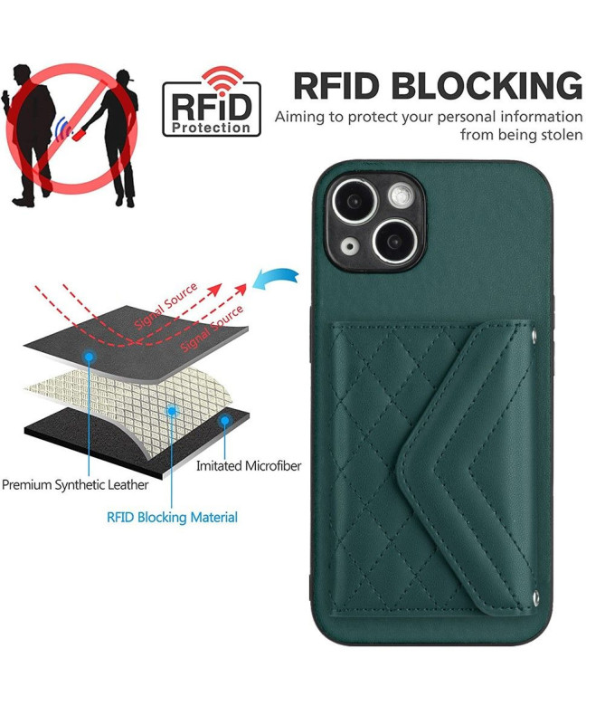 Coque iPhone 15 Plus porte-cartes Series-8