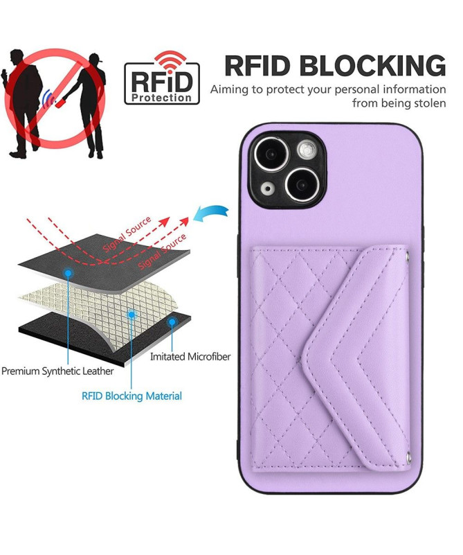 Coque iPhone 15 Plus porte-cartes Series-8