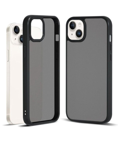 Coque iPhone 15 Plus transparente noire mate