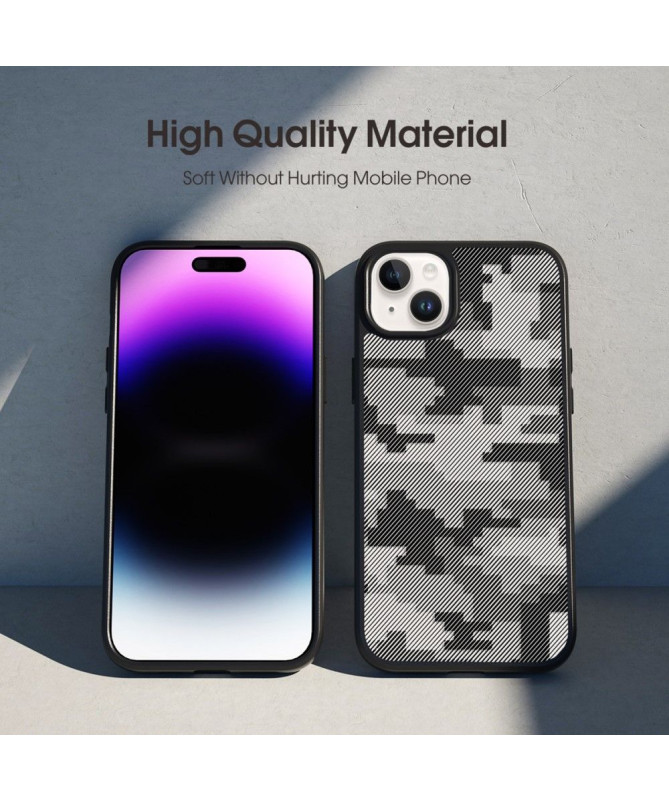 Coque iPhone 15 Plus camouflage pixel