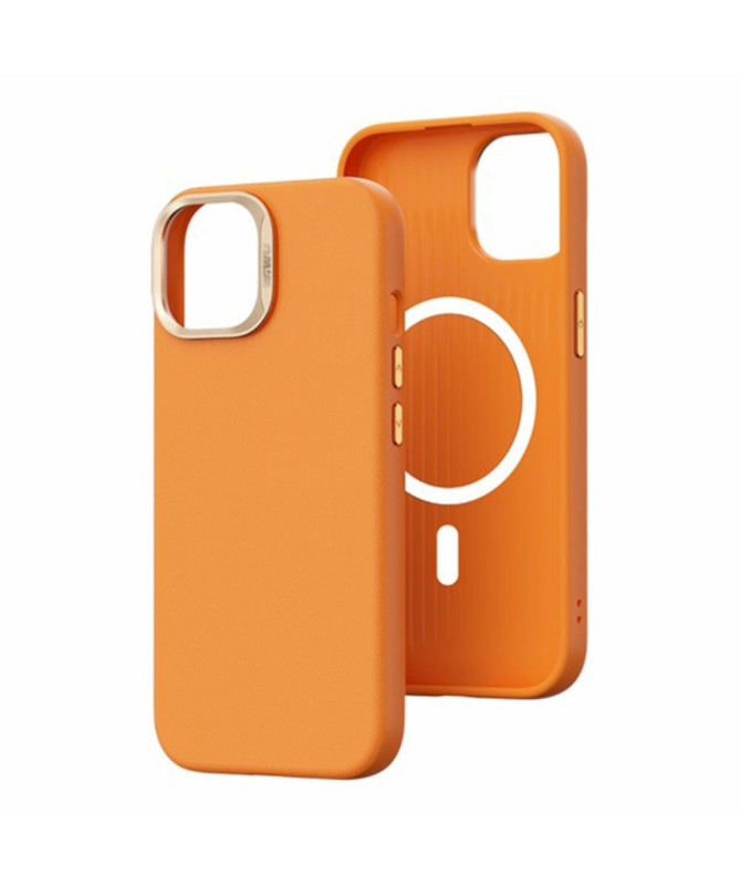 Coque iPhone 15 Plus Simili Cuir SP-019 - Compatible MagSafe