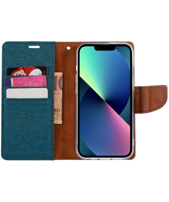 Housse iPhone 15 Plus Mercury Canvas Portefeuille