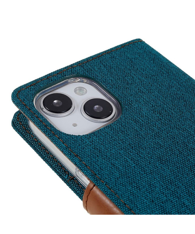 Housse iPhone 15 Plus Mercury Canvas Portefeuille