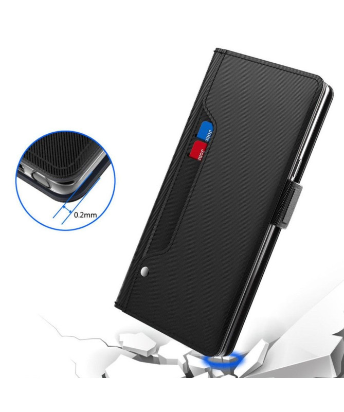Housse iPhone 15 Plus premium porte cartes avec miroir