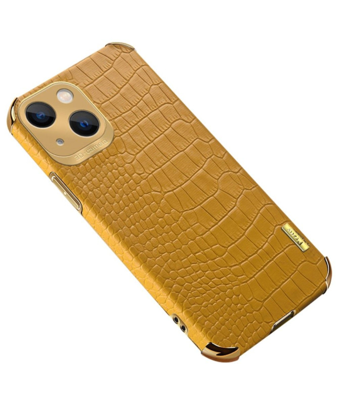Coque iPhone 15 Plus Texture Crocodile