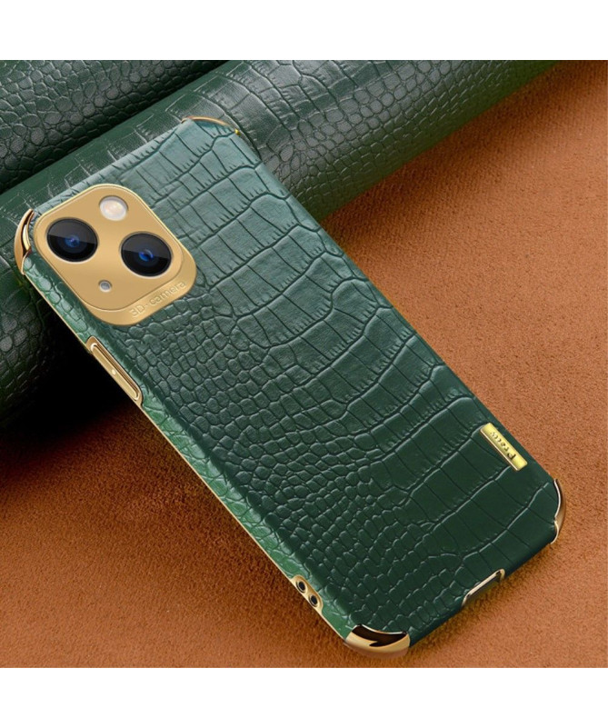 Coque iPhone 15 Plus Texture Crocodile