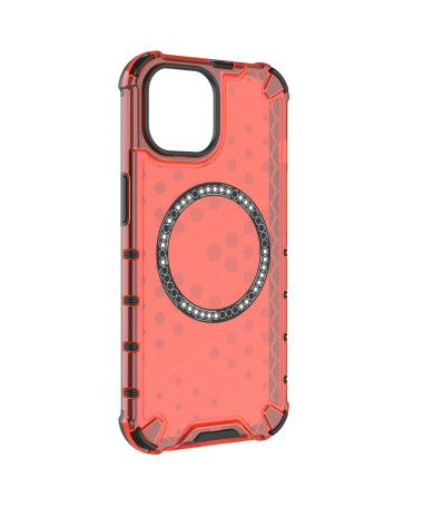 Coque iPhone 15 Design Hexagonal Magnétique