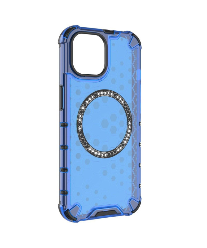 Coque iPhone 15 Design Hexagonal Magnétique