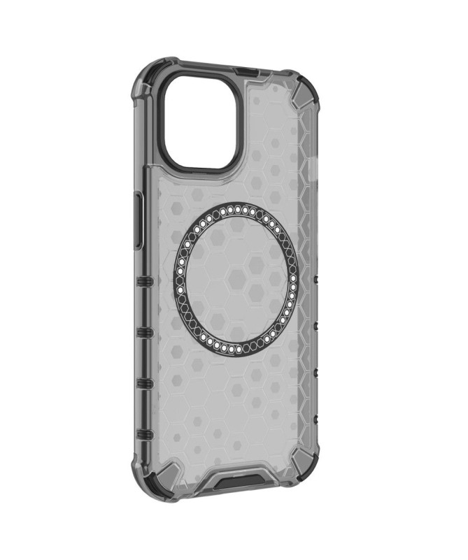 Coque iPhone 15 Design Hexagonal Magnétique