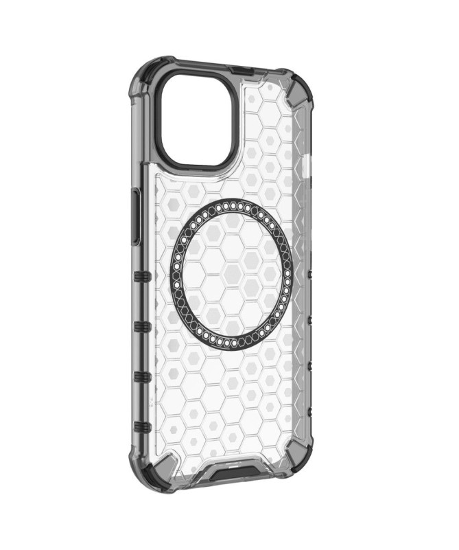 Coque iPhone 15 Design Hexagonal Magnétique