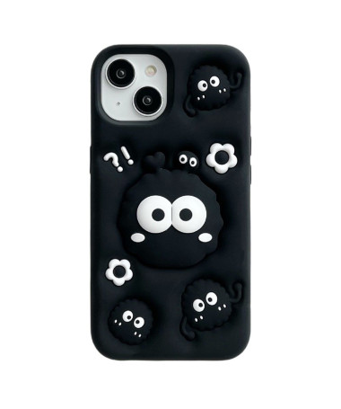 Coque iPhone 15 Cartoon Brique avec Support