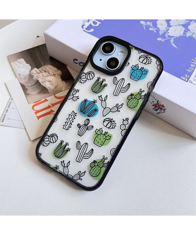 Coque iPhone 14 Plus Esquisse de Cactus