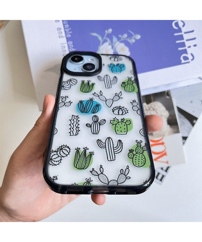 Coque iPhone 14 Plus Esquisse de Cactus