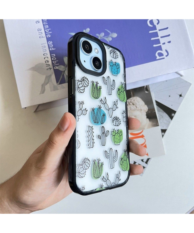 Coque iPhone 14 Plus Esquisse de Cactus