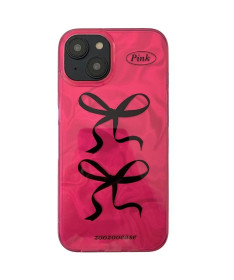 Coque Nœuds Élégants Rose pour iPhone 15