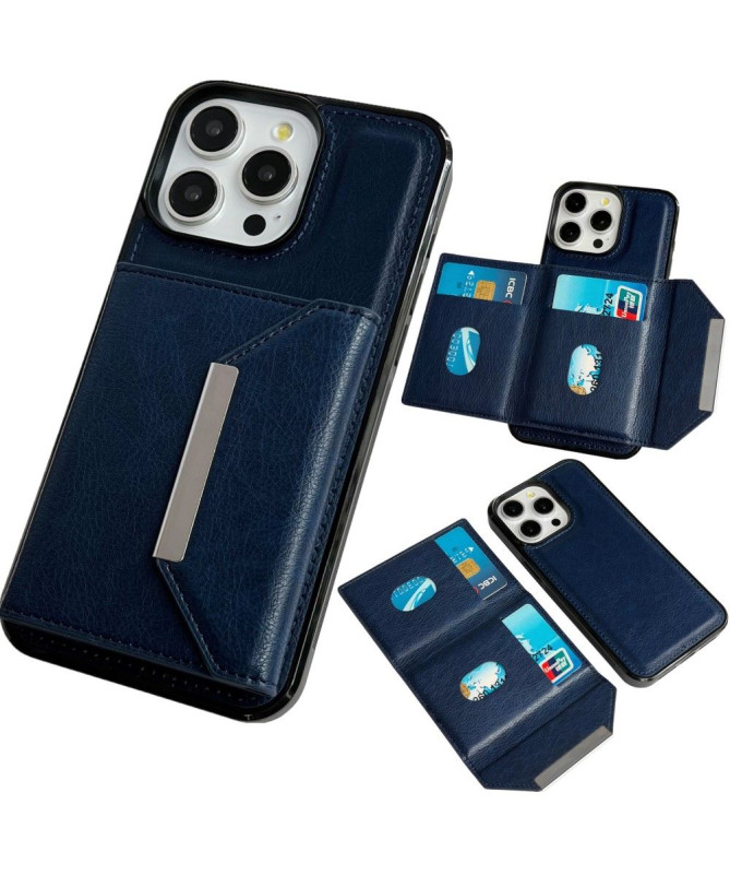 Coque iPhone 14 Pro Max avec Porte-cartes Détachable et Support