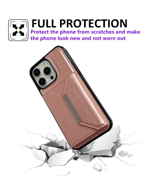 Coque iPhone 14 Pro Max avec Porte-cartes Détachable et Support