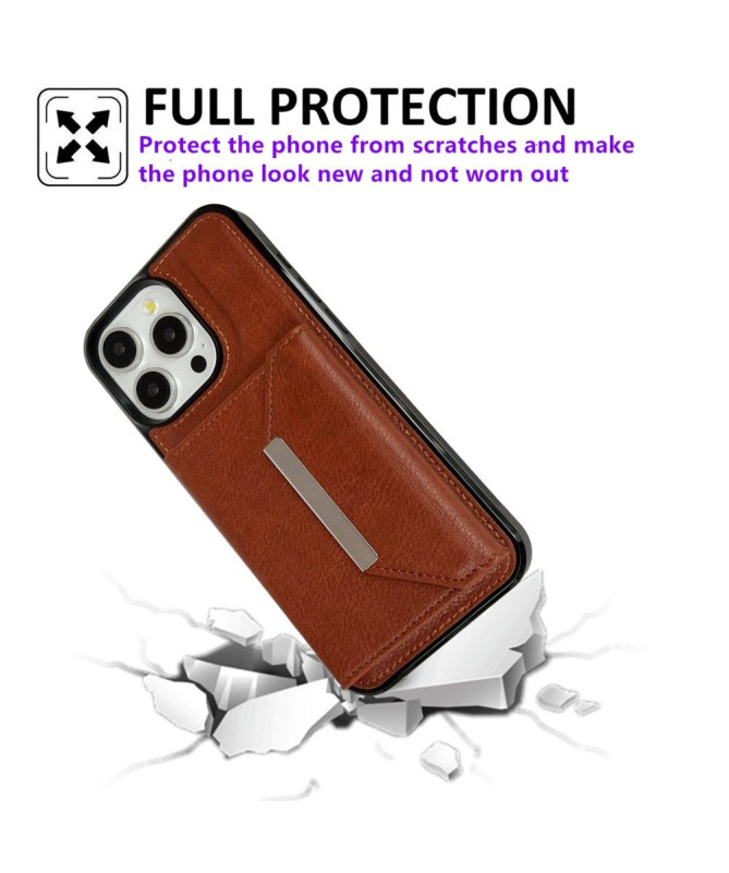 Coque iPhone 14 Pro Max avec Porte-cartes Détachable et Support